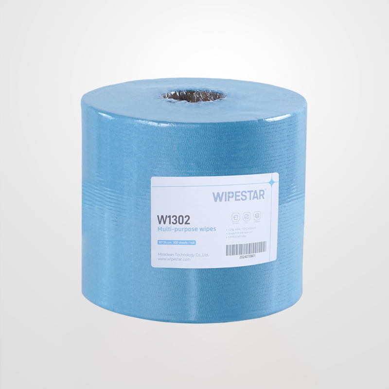 Wipestar® W1302 蓝色卷装多功能擦拭布