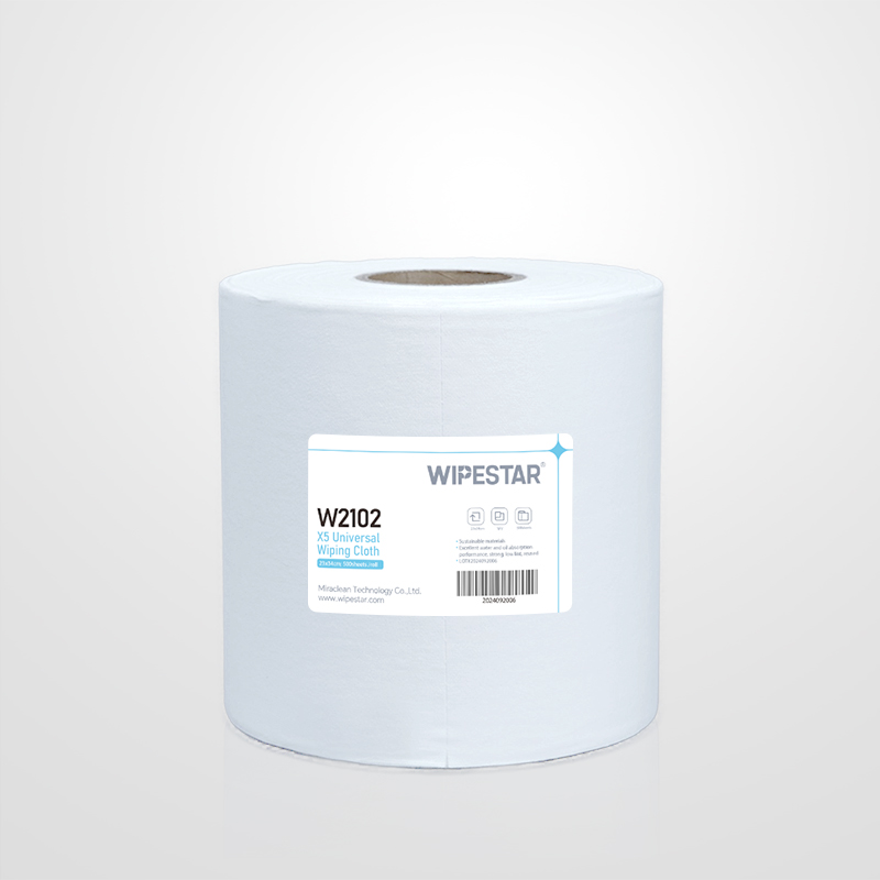 Wipestar®  X5 W2102 白色卷装多用途擦拭布