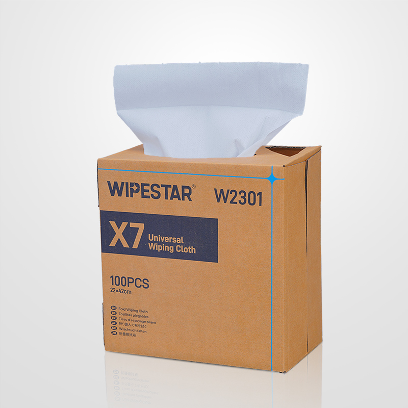 X7 W2301 白色点断折叠抽取多用途擦拭布