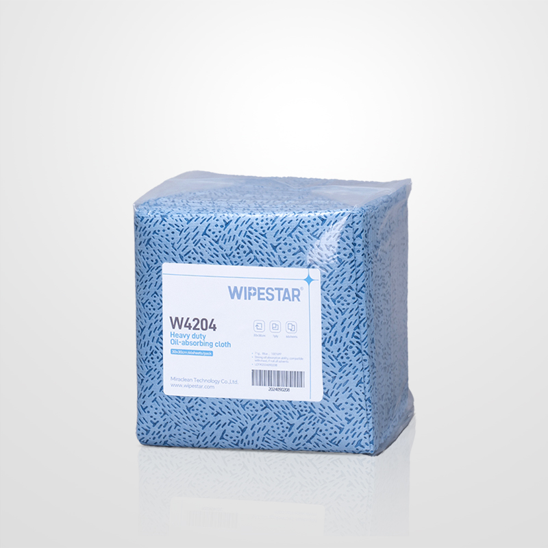Wipestar®  W4204 1/4折点树皮纹强力吸油布