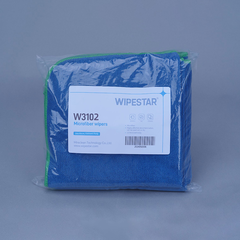 Wipestar® 蓝色超细纤维擦拭巾包装图